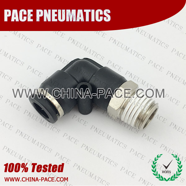 PMF,Pneumatic Fittings with npt and bspt thread, Air Fittings, one touch tube fittings, Pneumatic Fitting, Nickel Plated Brass Push in Fittings